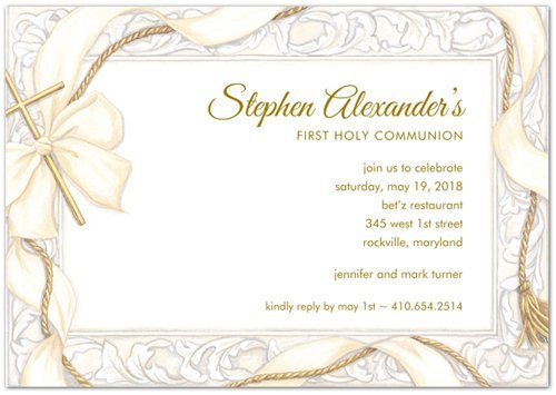 First Communion Invitations In Spanish