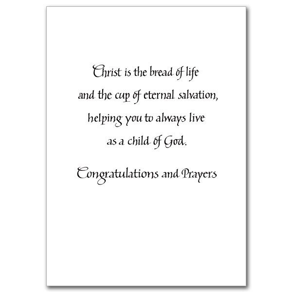 First Holy Communion Invitation Verses