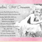 First Holy Communion Invitations