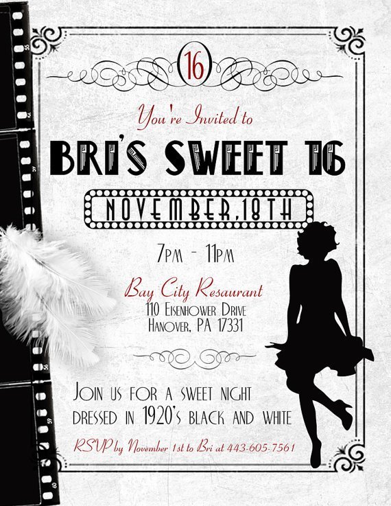 Flapper Invitations