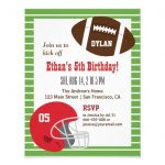 Football Party Invitations For Boys