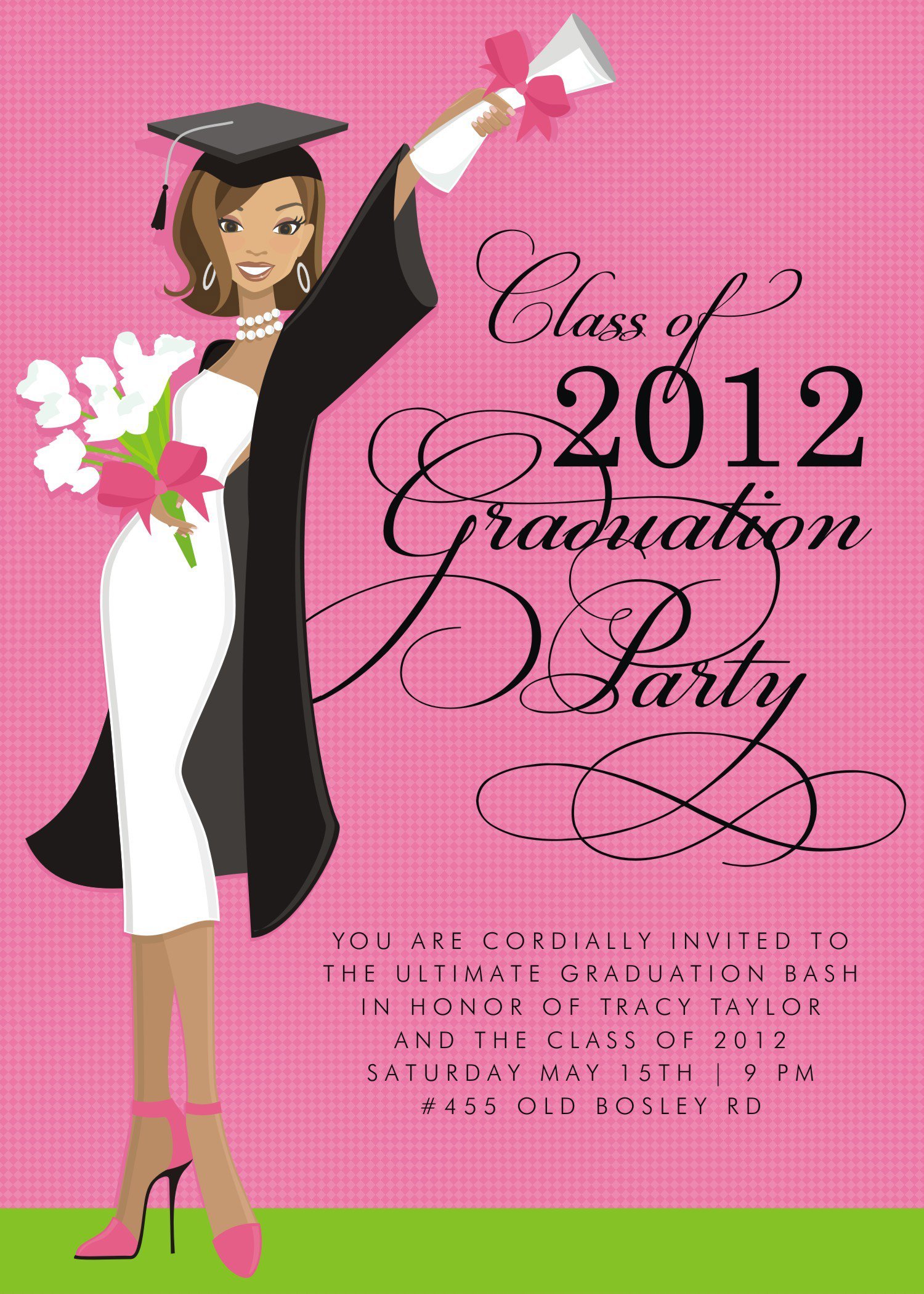 Formal High School Graduation Invitations