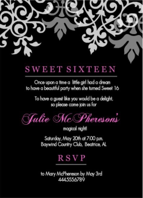 Fourth Birthday Invitation Rhymes