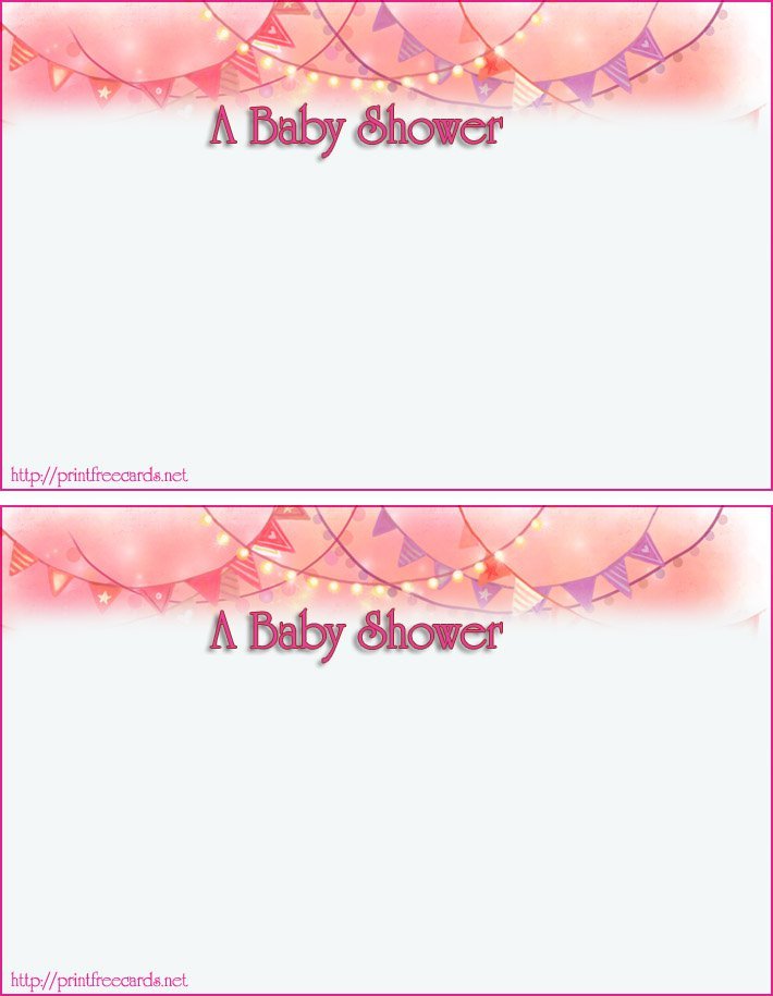 Free Baby Shower Invitations To Print Out