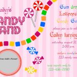 Candy Birthday Invitation Templates