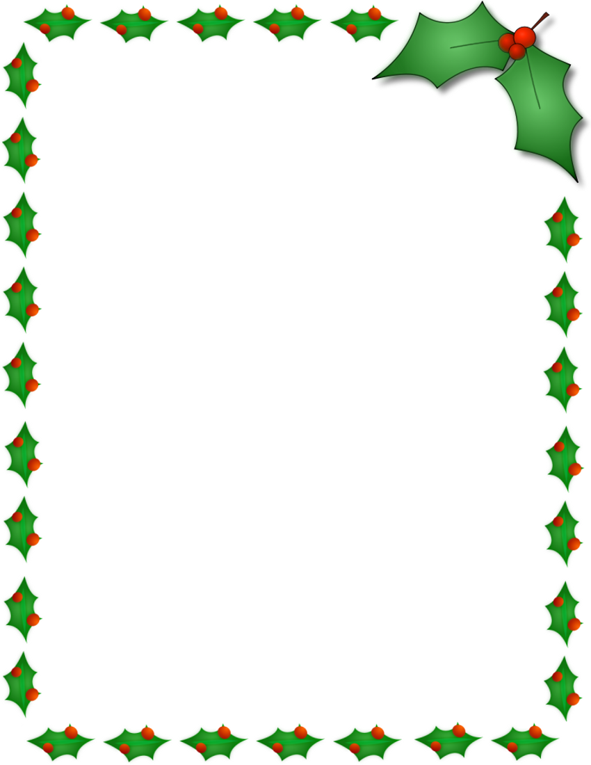 Free Christmas Clipart Borders Printable