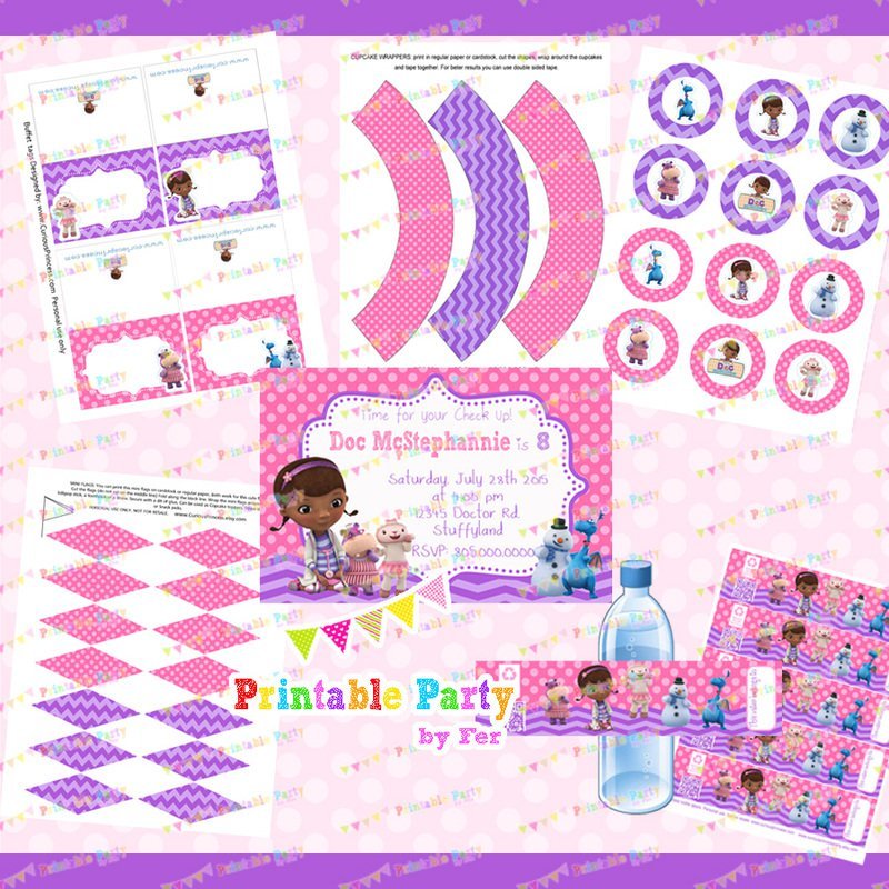 Free Doc Mcstuffins Party Invitations