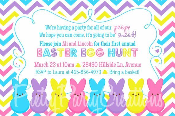 Free Easter Printable Party Invitations With Rsvp No