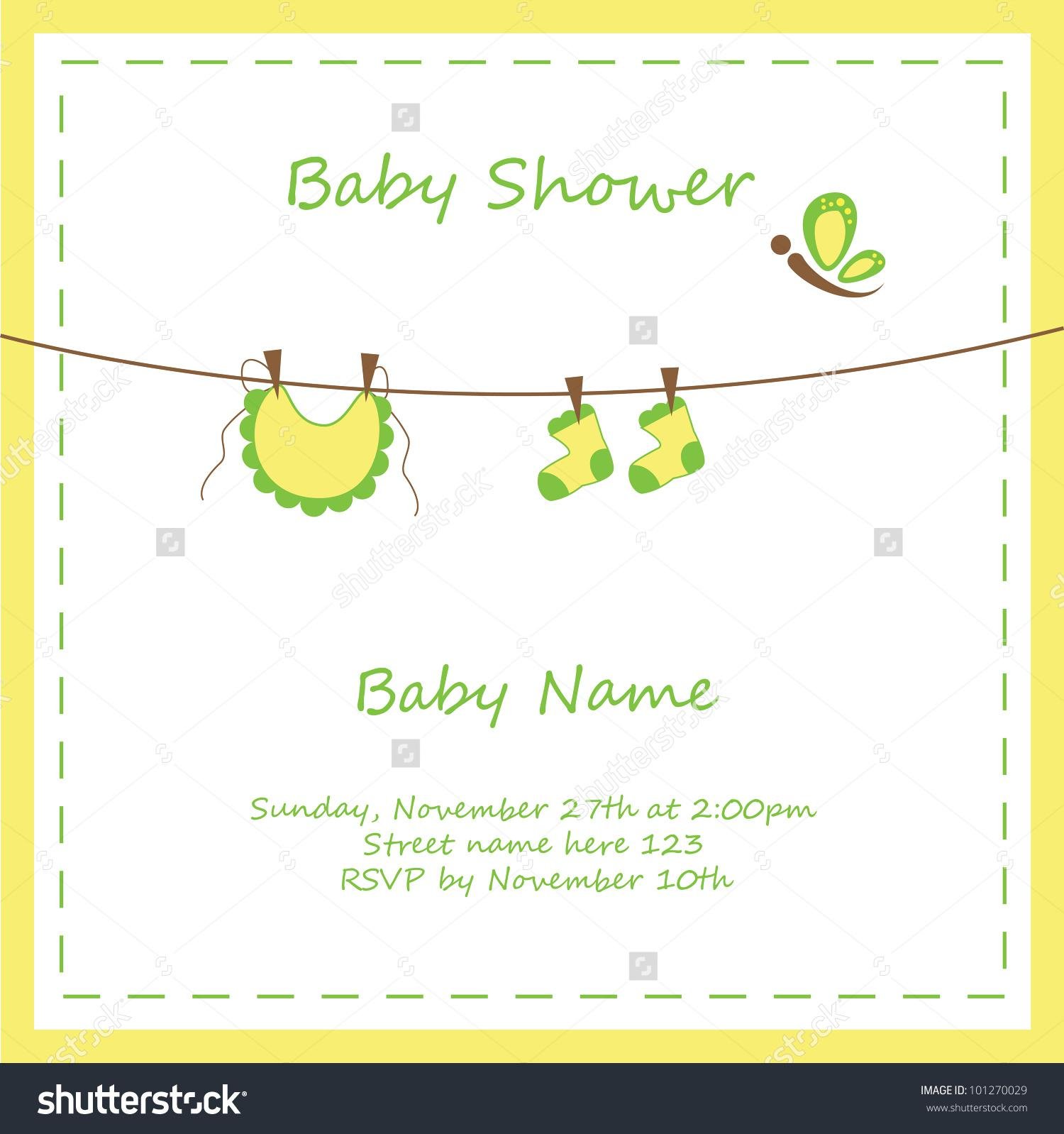 Free Neutral Baby Shower Invitation Templates
