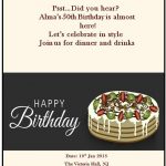 Free Printable 50th Birthday Party Invitations