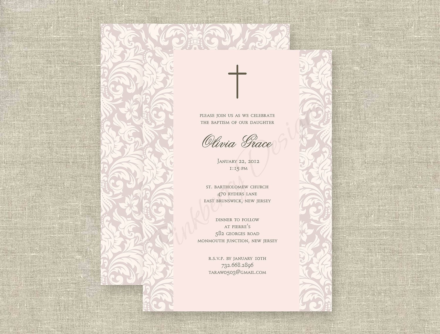 Free Printable Baptism Invitations