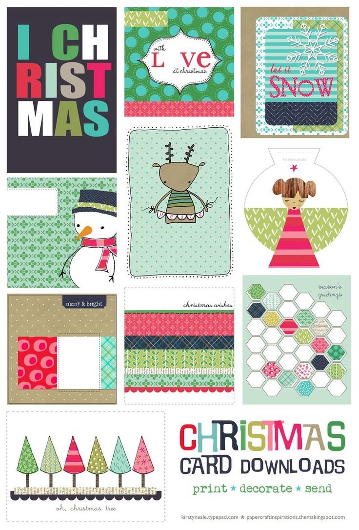 Free Printable Christmas Cards All