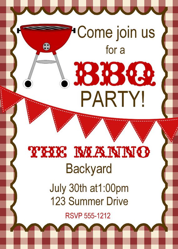 Printable Cookout Invitations Freebies