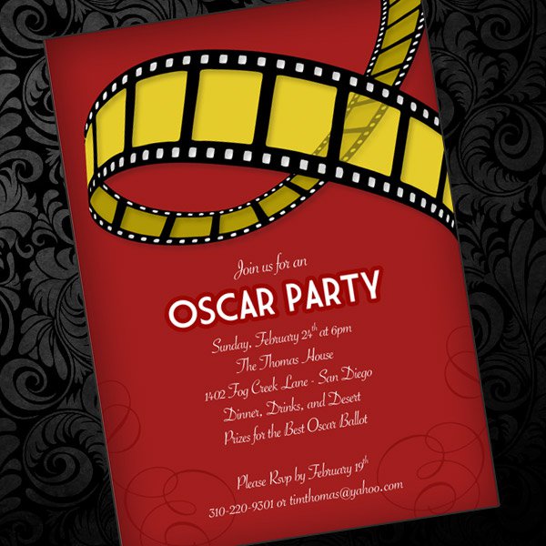 Printable Oscar Invitations Invitation Design Blog