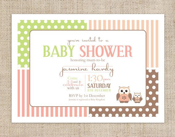 Free Printable Owl Baby Shower Invitations Templates