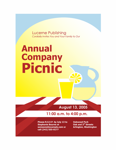 Free Printable Picnic Invitation Templates