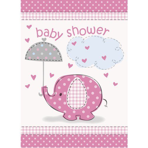 Free Printable Pink Elephant Baby Shower Invitations