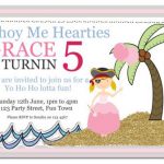 Printable Princess Pirate Party Invitations