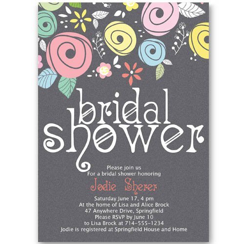 Free Printable Purple Bridal Shower Invitations