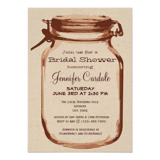 Free Printable Rustic Bridal Shower Invitation Templates