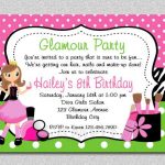 Spa Day Birthday Invitations