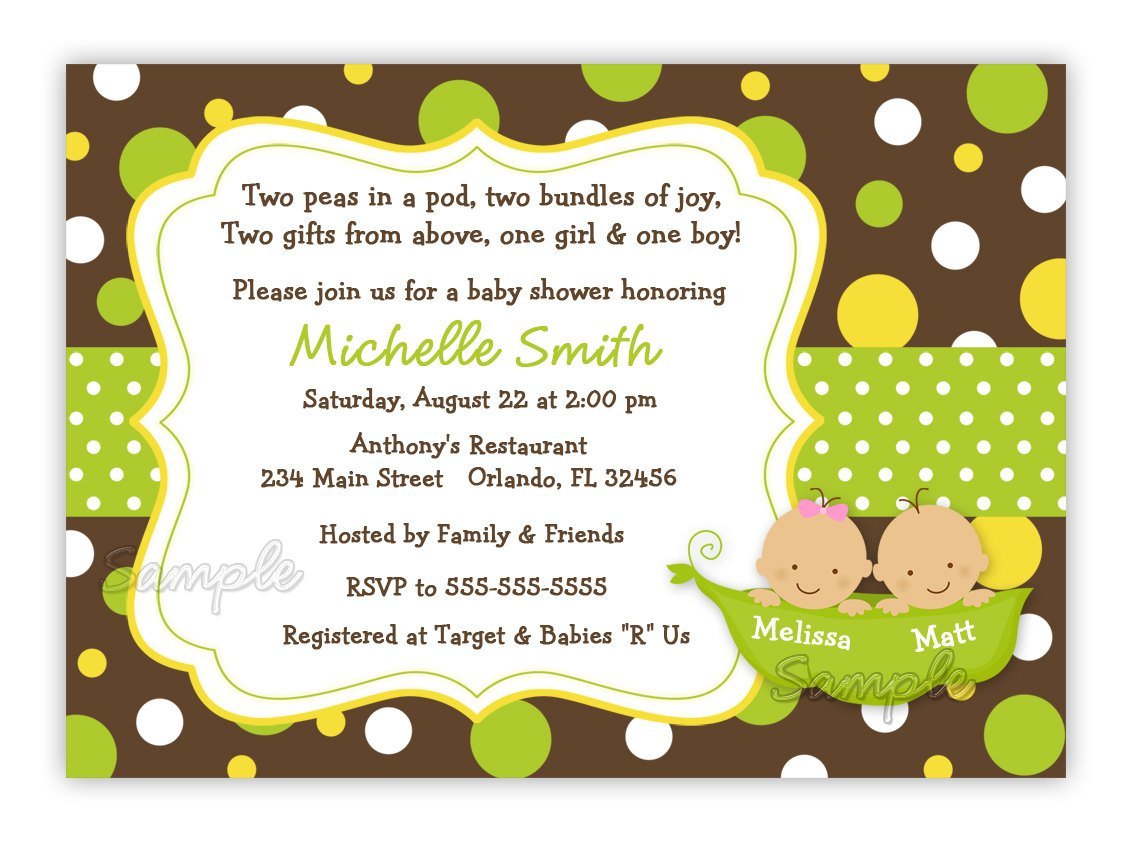 Free Sweet Pea Baby Shower Invitations