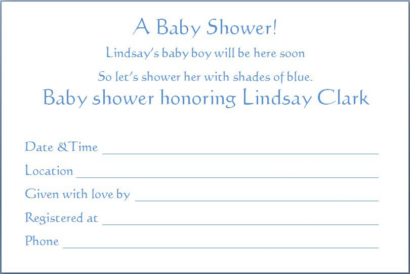 Free Templates For Baby Boy Shower Invitations