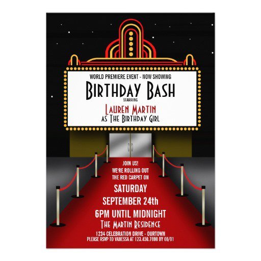 Free Theater Invitation Templates