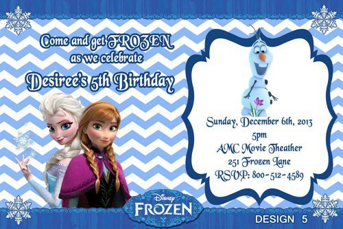 Frozen Birthday Party Invitations Template Free