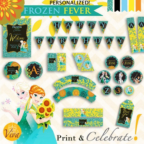 Frozen Fever Birthday Invitations Printables