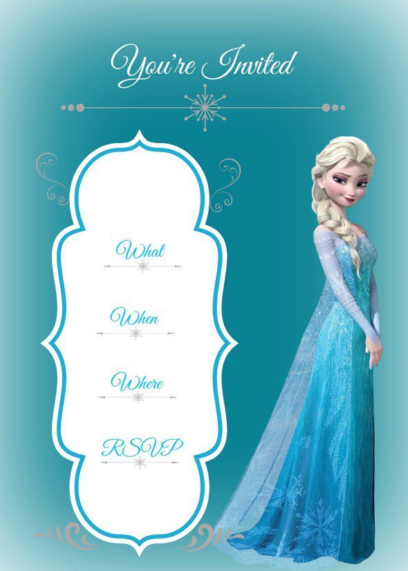 Frozen Personalized Invitations Free