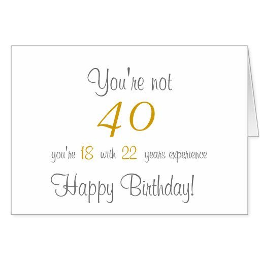 Funny 40th Invitations