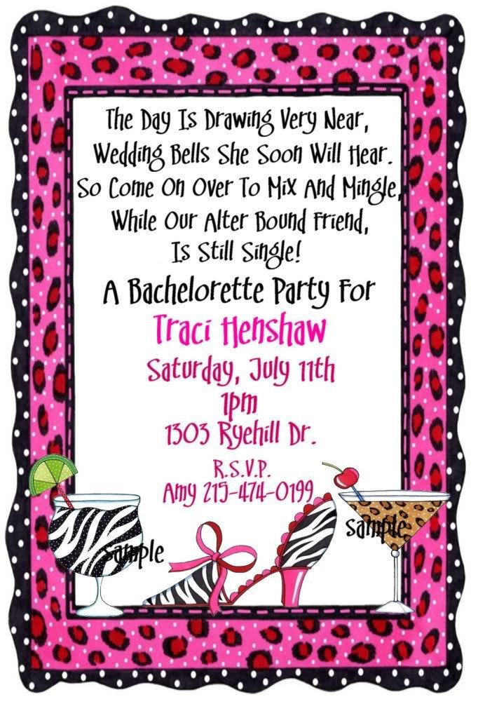Funny Bachelorette Party Invitation Wording 1
