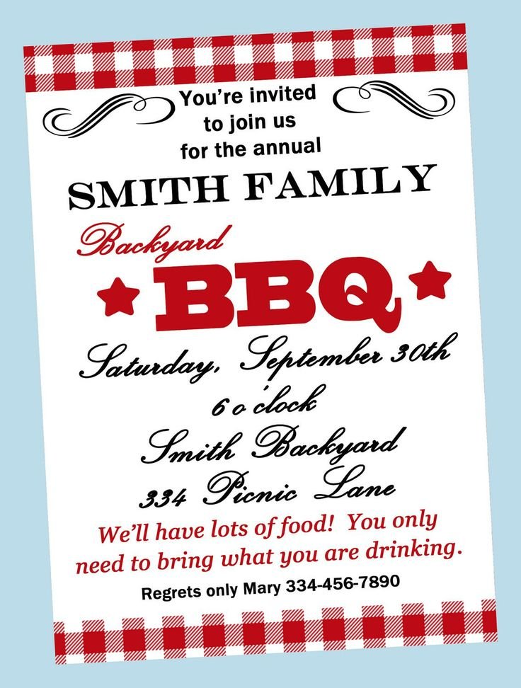 Funny Bbq Invitations Wording