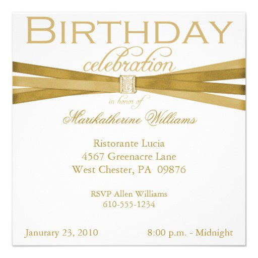 Generic Birthday Invitations