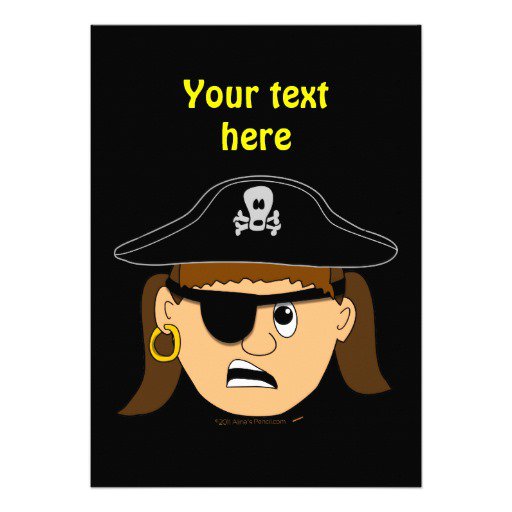Girl Pirate Party Invitations Uk