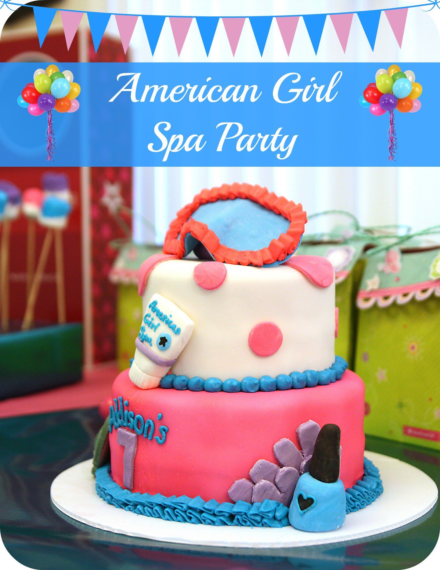 Girl Spa Party Invitations Eye