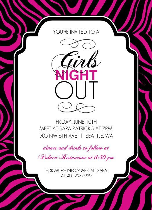 Girls Night Out Invitation Templates girls-night-out-invitation-templates