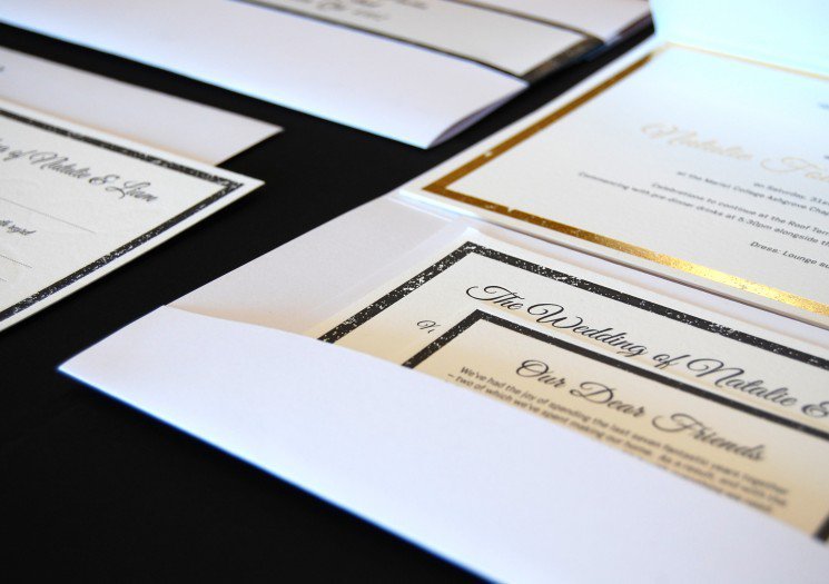 Gold Foil Invitations Australia