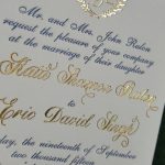 Gold Foil Wedding Invitations