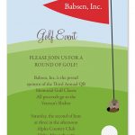 Golf Event Invitation Templates