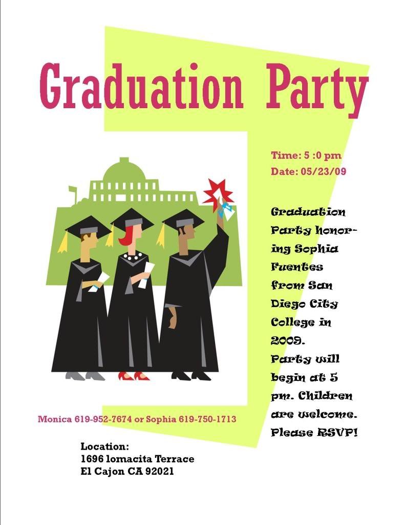 Graduation Flyer Invitations