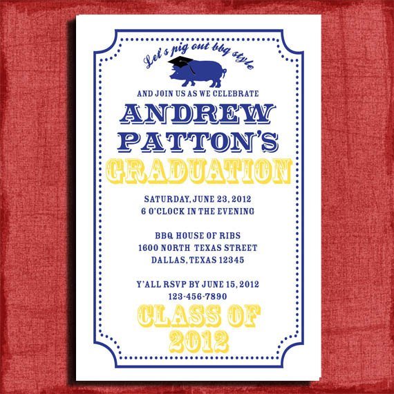 Graduation Invitation 5x7
