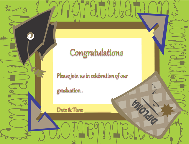 Graduation Invitation Template