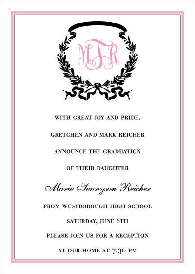 Graduation Luncheon Invitation Wording