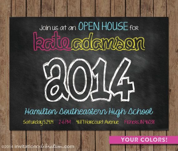 Graduation Open House Invitations Printable