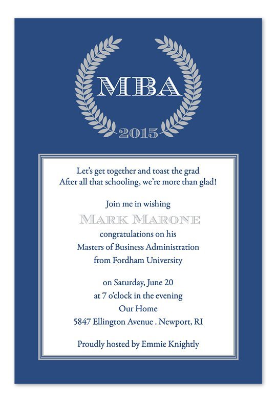 Graduation Party Invitation Wording Samples