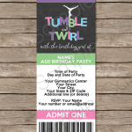Gym Birthday Party Invitation Templates