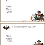 Halloween Invitation Cards Print
