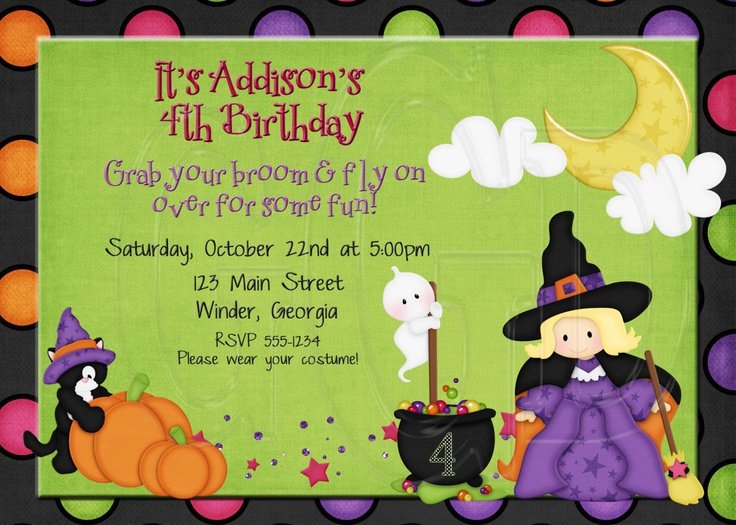 Halloween Invitation Costume Party Ideas